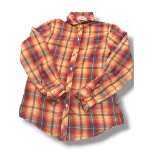 Vintage HealthTex Plaid Button Up Size 7